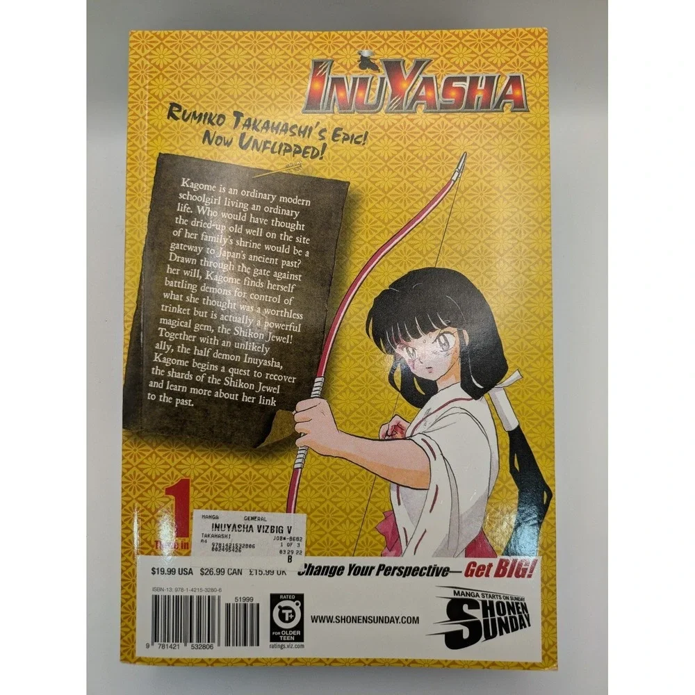 Inuyasha VIZBIG Edition Volume 1 Manga Rumiko Takahashi 3-in-1 English VIZ Media